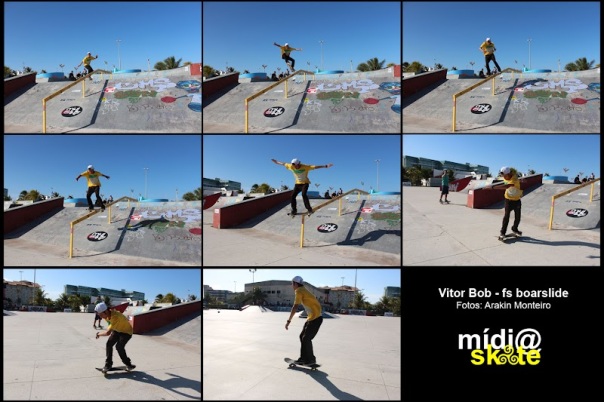 Vitor Bob - fs boardslide - Sequência Mídia Skate